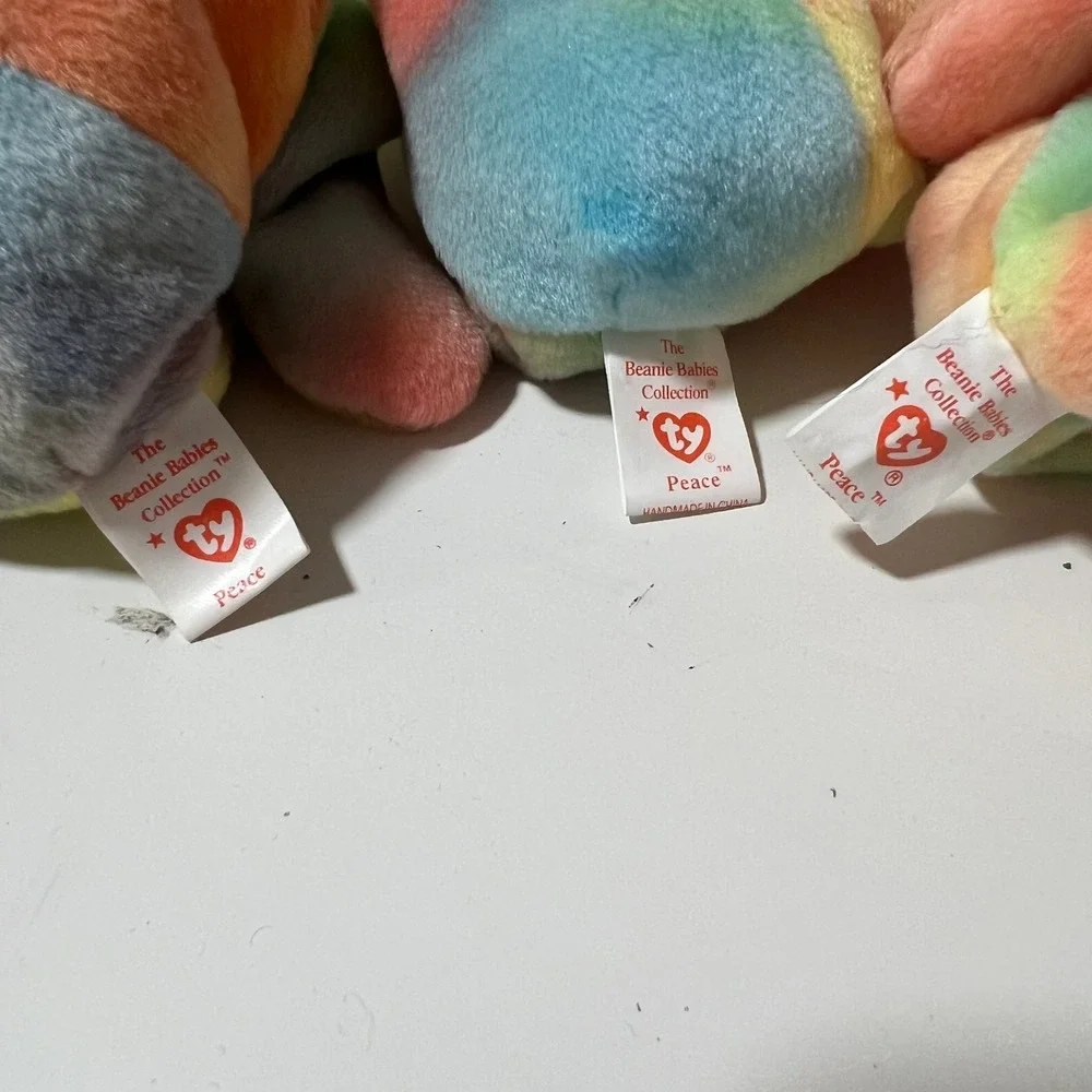 Ty Beanie Babies Bear Lot of‎ 6 Peace Millennium The End 90s Y2K retired